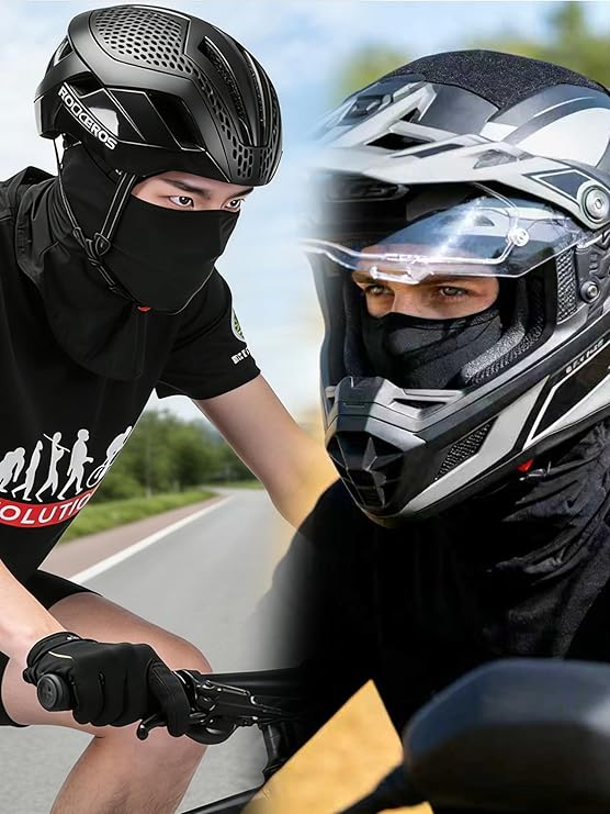 Sturmhaube Motorrad Sommer – Dünne, atmungsaktive Balaclava mit UV-Schutz für Herren, ideal als Fahrradmütze unter dem Helm für Radfahren, Rollerfahren und Klettern